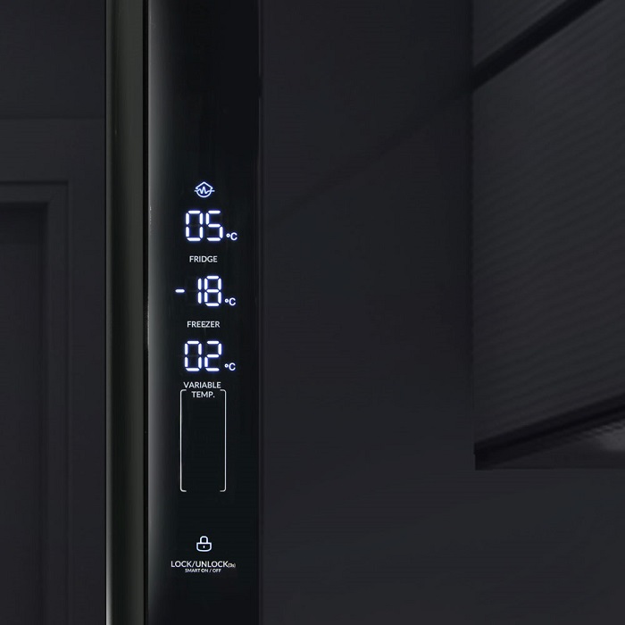 Купить Холодильник Ginzzu NFK-610 Black glass — Фото 3