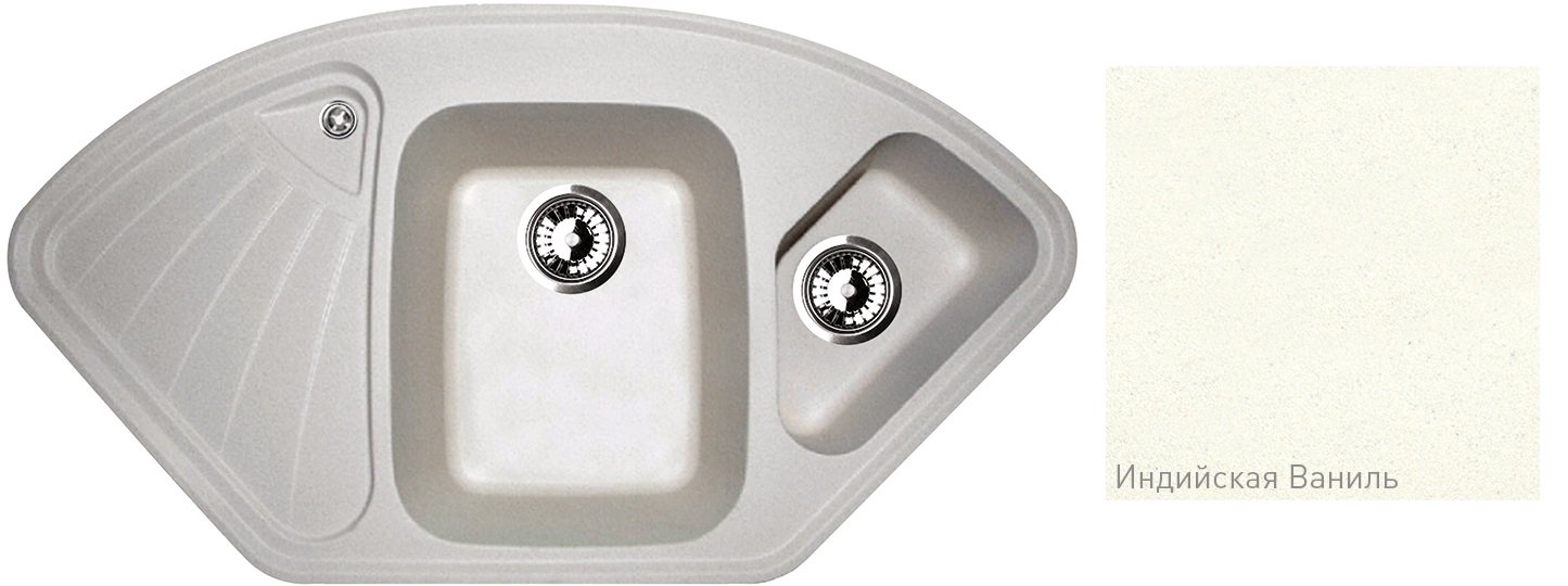 Мойка Zigmund & Shtain Eckig 1000.2 Инд.ваниль																		 — описание, фото, цены в интернет-магазине PT Stores