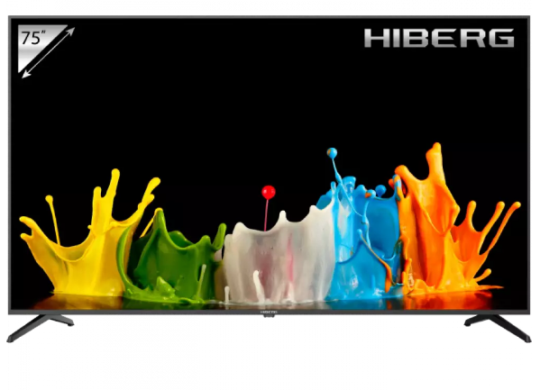Телевизор HIBERG 75Y UHD																		 — описание, фото, цены в интернет-магазине PT Stores