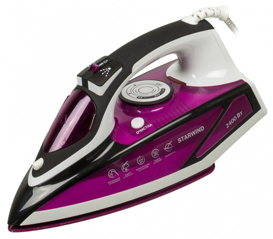 Утюг Starwind SIR7927 фиолетово/черный																		 — описание, фото, цены в интернет-магазине PT Stores