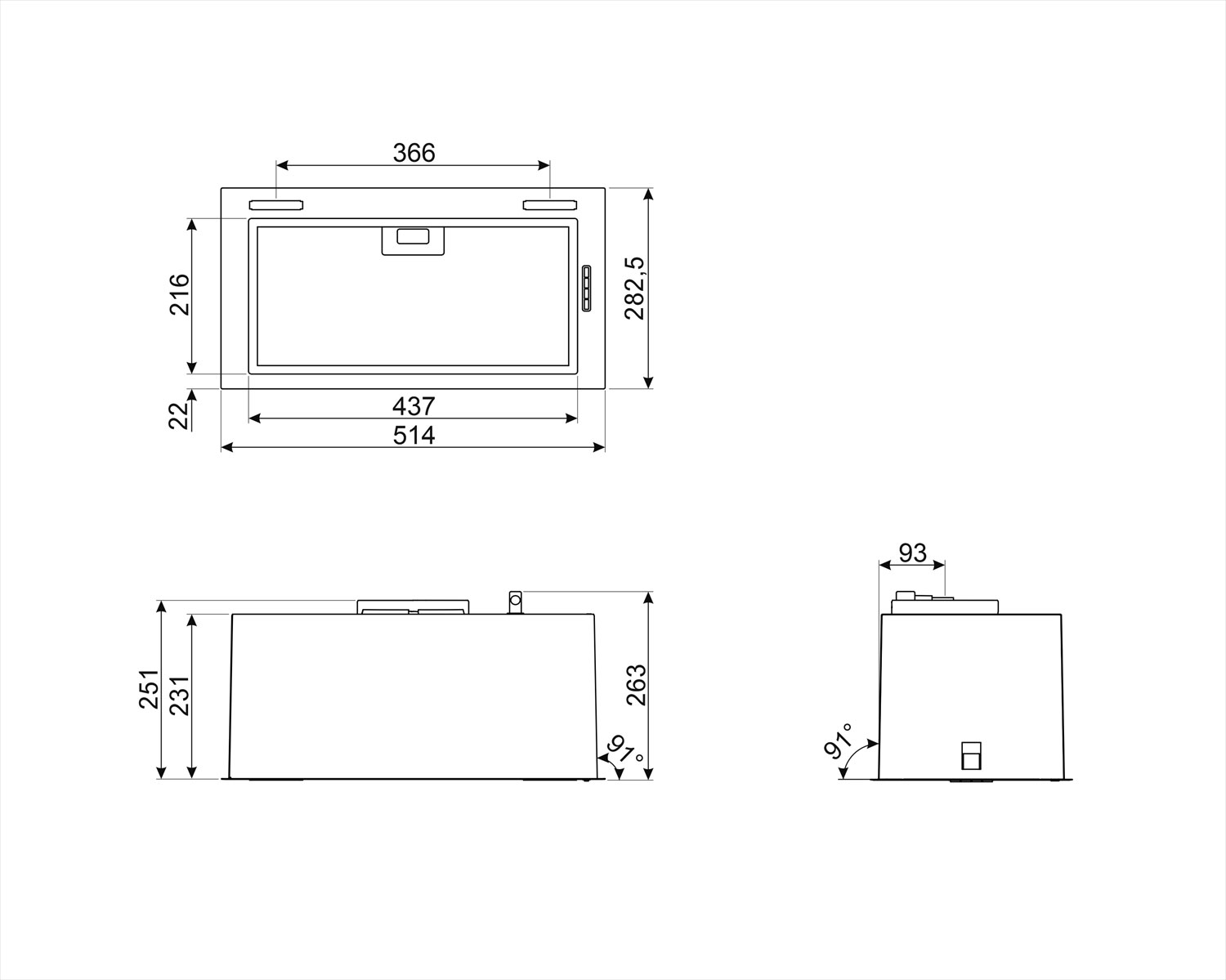 Купить Вытяжка встраиваемая Smeg KSG52HPE — Фото 3