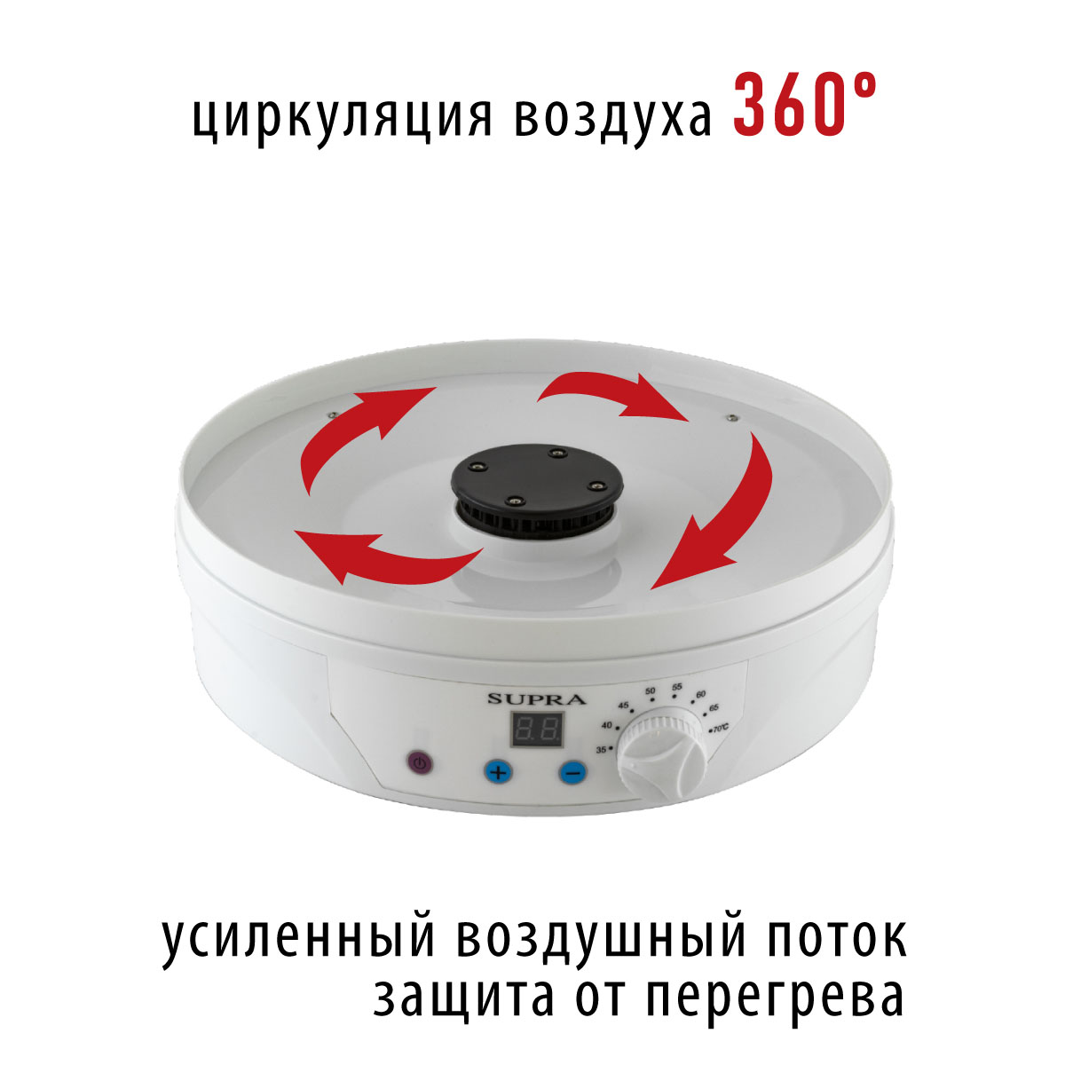 Купить Сушилка для овощей и фруктов SUPRA DFS-650 — Фото 3