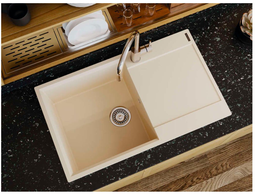 Купить Мойка OMOIKIRI Daisen 86-PA Artgranit/пастила — Фото 3