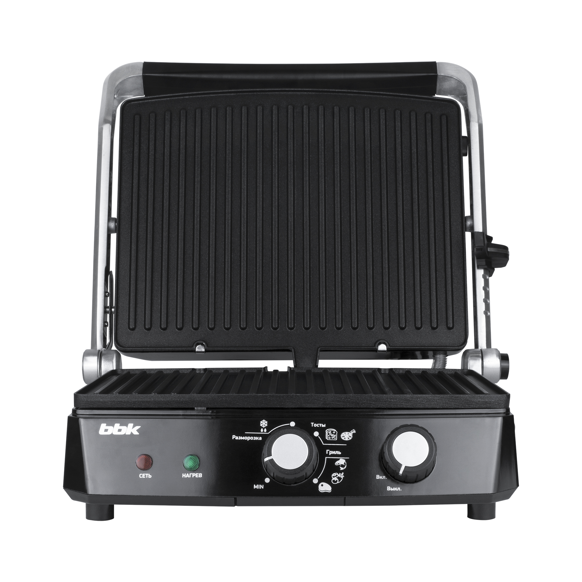 Купить Электрический гриль BBK BEG2002 черный/металлик — Фото 2