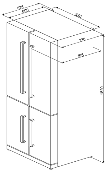 Купить Холодильник SMEG FQ60XP — Фото 2