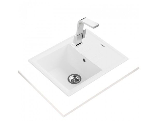 Купить Мойка TEKA STONE 45 S-TG 1B 1D WHITE ручной слив — Фото 2