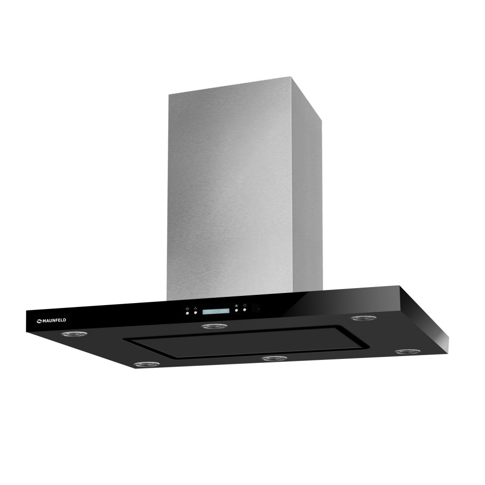 Островная вытяжка MAUNFELD HARBOUR (ISLA) 90 нержавейка/черное стекло																		 — описание, фото, цены в интернет-магазине PT Stores