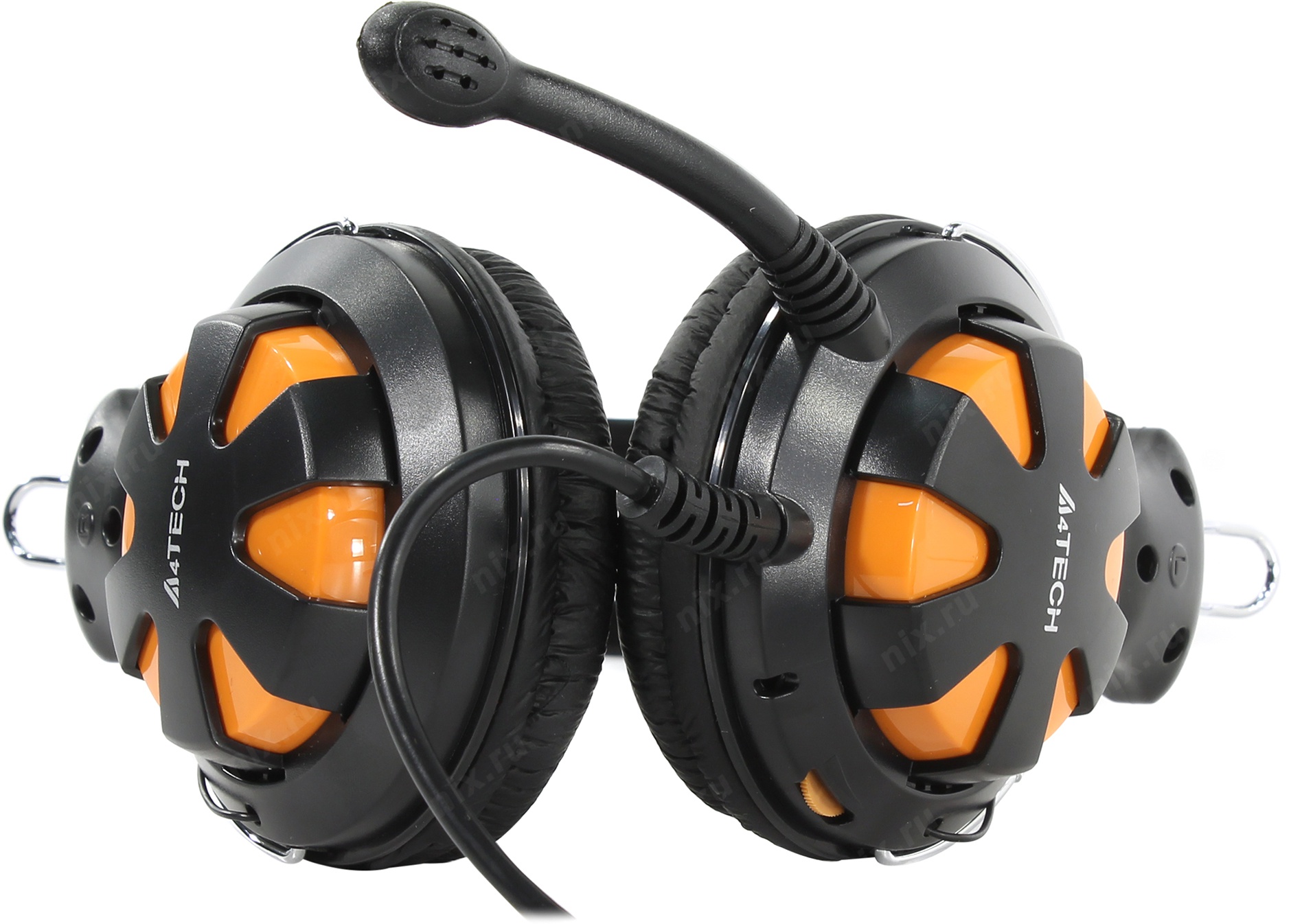 Купить Наушники A4 HS-28 (ORANGE BLACK) — Фото 3