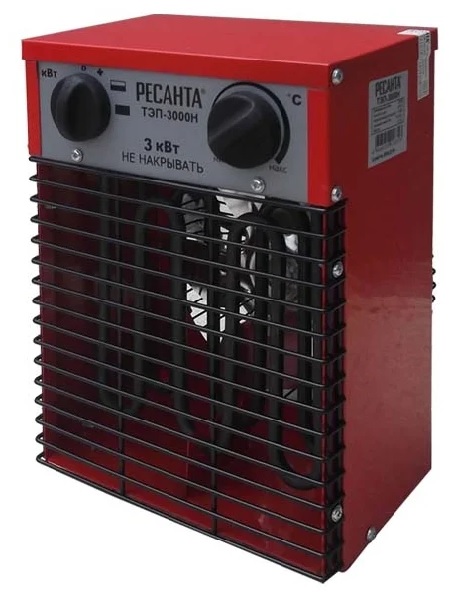 Тепловая пушка Ресанта Тепловая электрическая пушка ТЭП-3000Н																		 — описание, фото, цены в интернет-магазине PT Stores