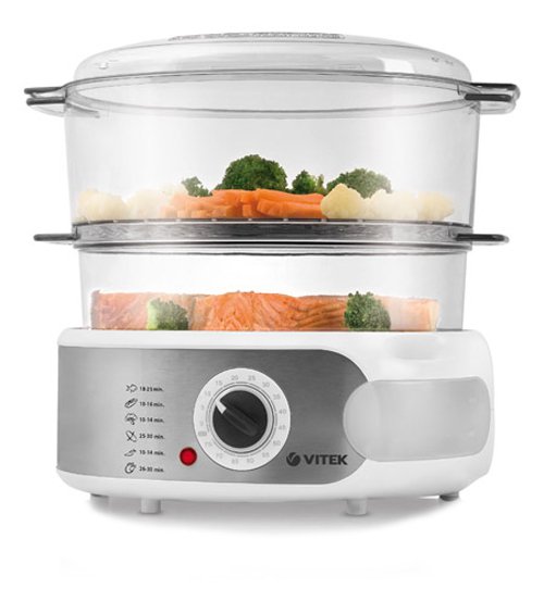 Пароварка VITEK VT-1558N (W)																		 — описание, фото, цены в интернет-магазине PT Stores