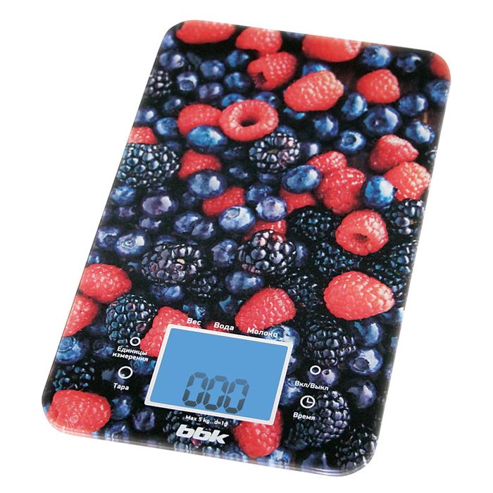 Кухонные весы BBK KS107G черный/красный																		 — описание, фото, цены в интернет-магазине PT Stores