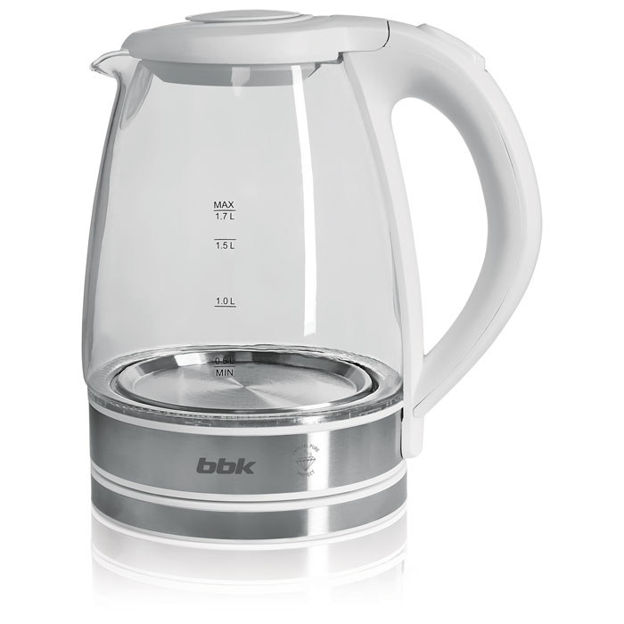 Чайник BBK EK1726G белый/металлик																		 — описание, фото, цены в интернет-магазине PT Stores