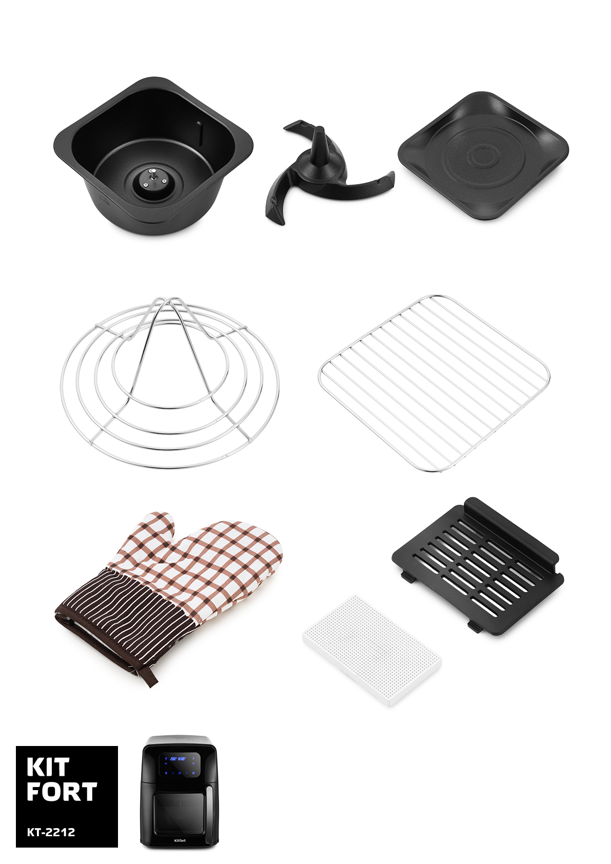 Купить Аэрогриль Kitfort KT-2212 — Фото 2