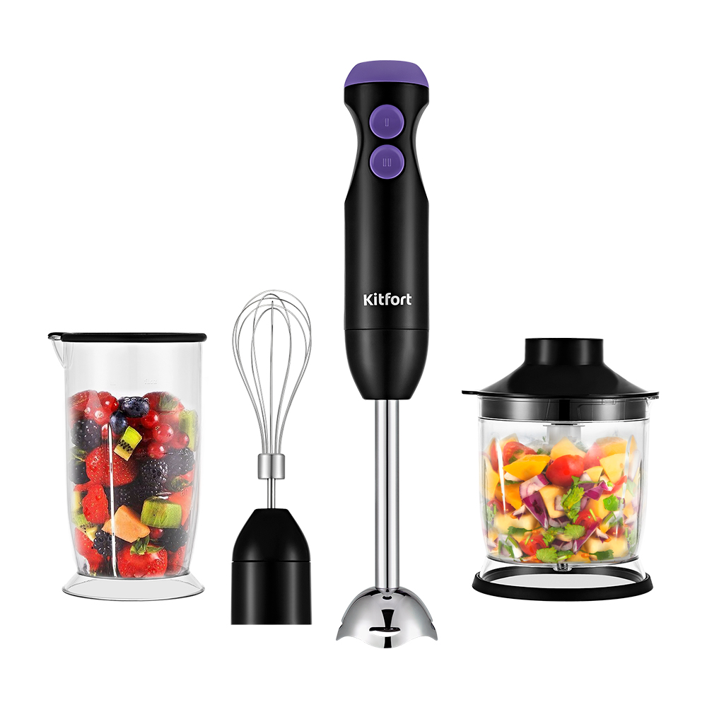 Блендер Kitfort КТ-3041-1 черно-фиолетовый																		 — описание, фото, цены в интернет-магазине PT Stores