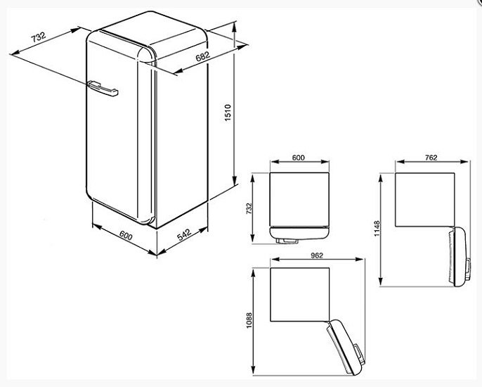 Купить Холодильник SMEG FAB28RO1 — Фото 9