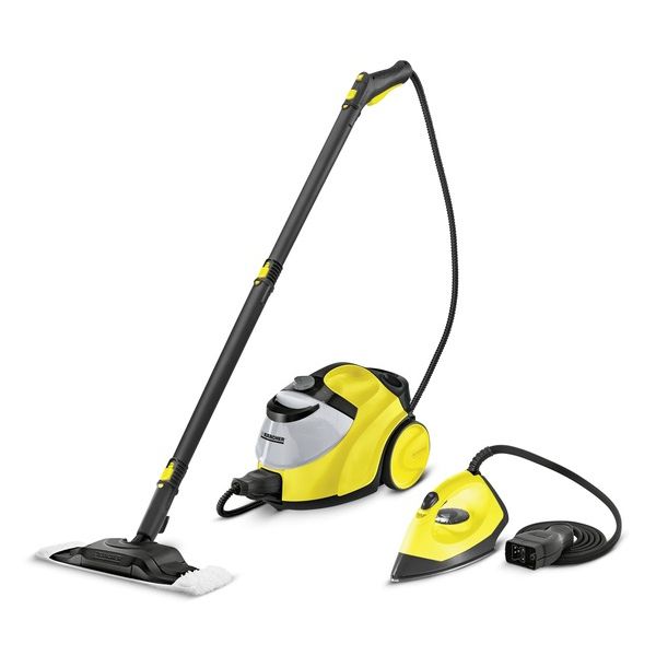 Отпариватели и пароочистители KARCHER Пароочиститель напольный SC 5 Ironkit *EU 2200Вт желтый/черный																		 — описание, фото, цены в интернет-магазине PT Stores