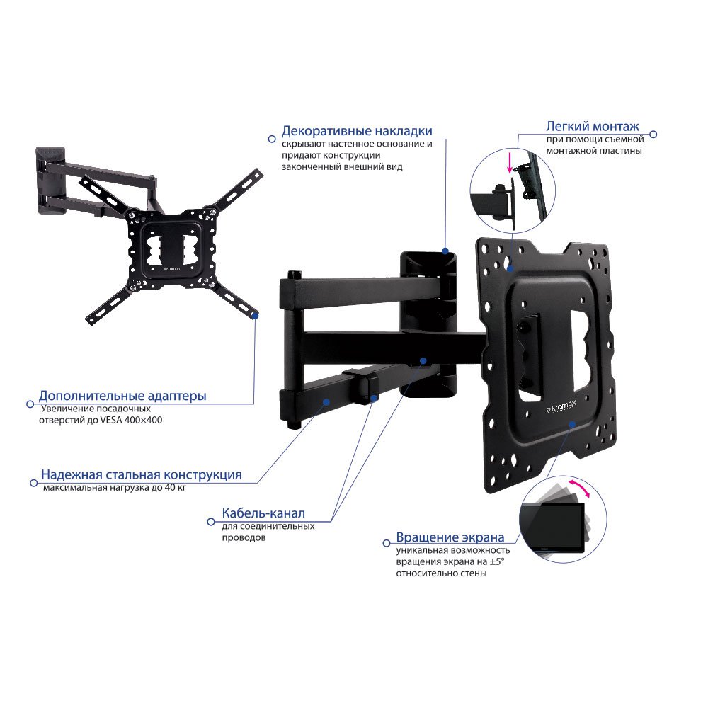 Купить Кронштейн Kromax DIX-18 — Фото 3