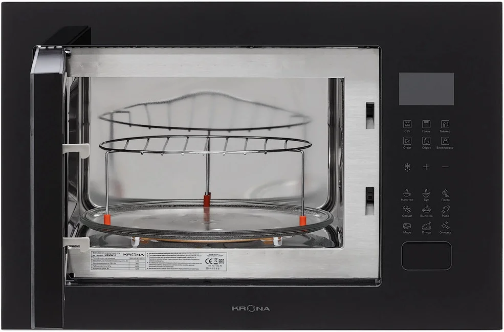 Купить Встраиваемая СВЧ печь KRONA REIN 60 BL — Фото 2