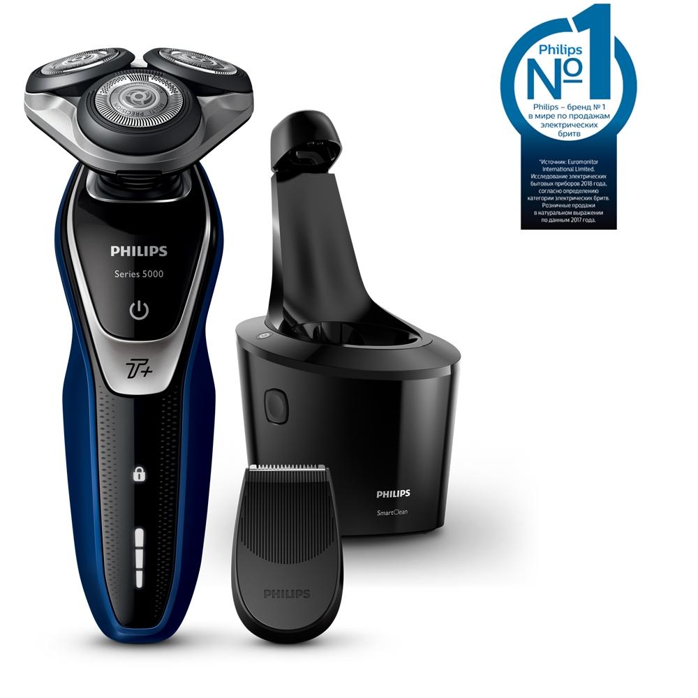Электробритва PHILIPS S5572/10 черно/синяя																		 — описание, фото, цены в интернет-магазине PT Stores