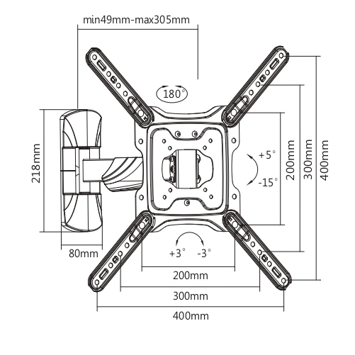 Купить Кронштейн ULTRAMOUNTS UM 869 черный — Фото 4