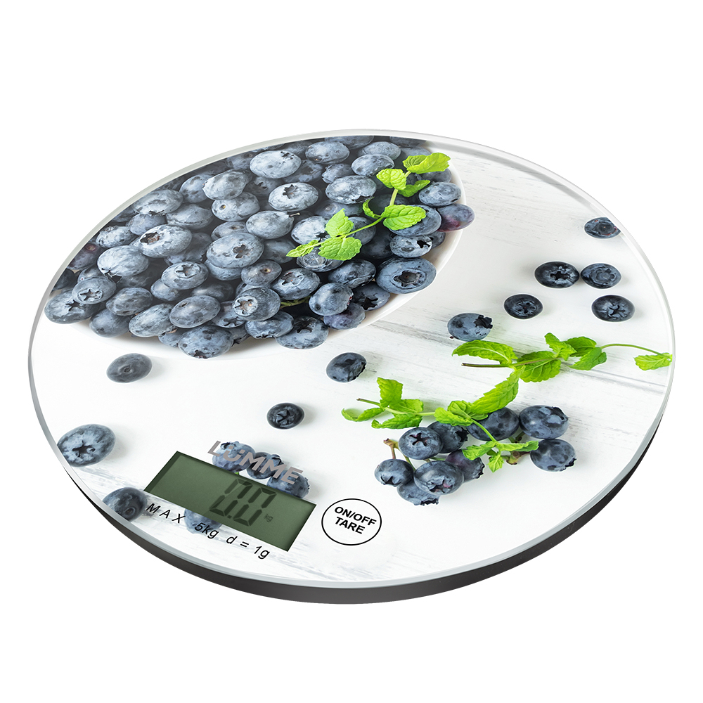 Кухонные весы LUMME LU-1341 черничная россыпь																		 — описание, фото, цены в интернет-магазине PT Stores