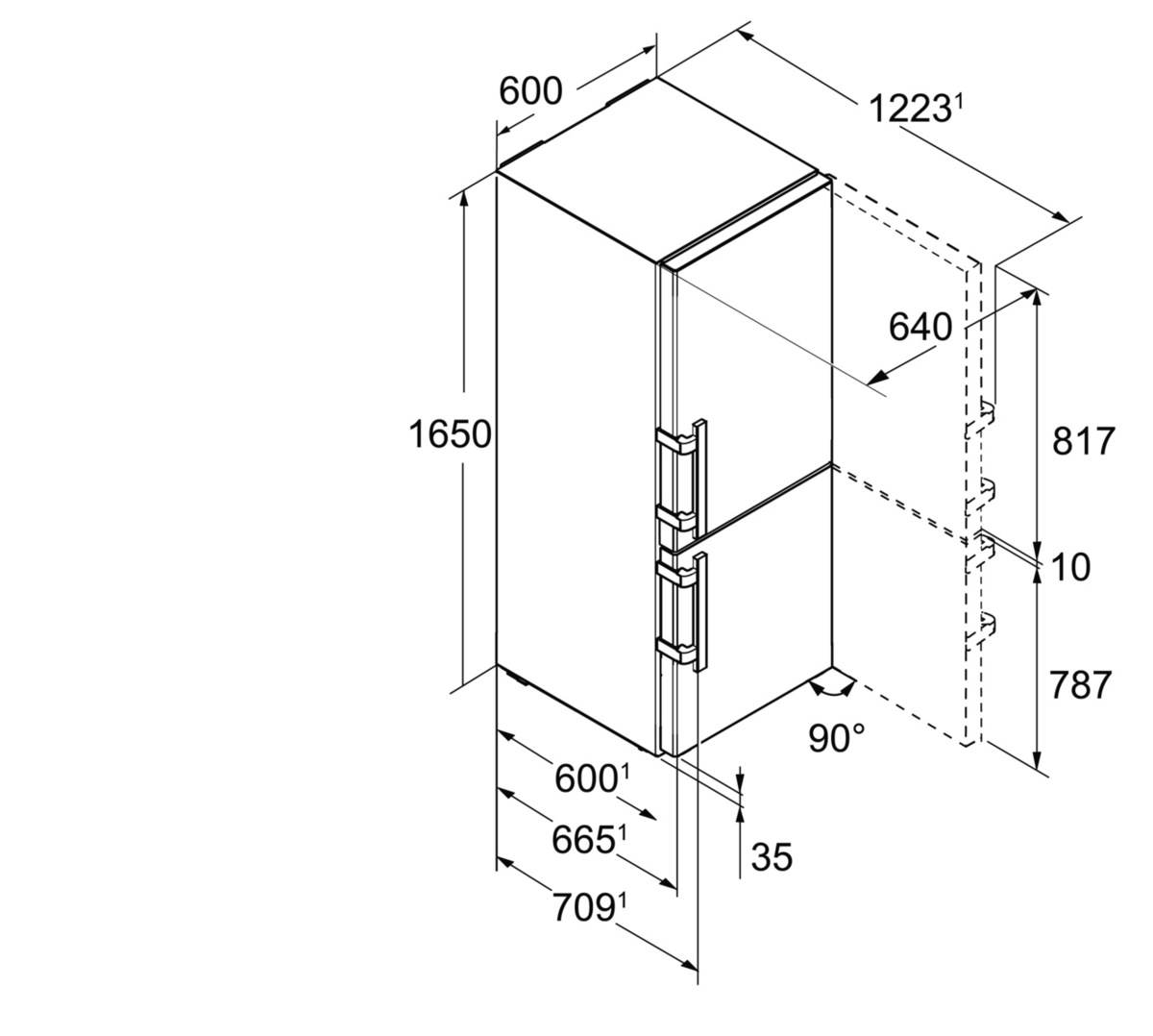 Купить Двухкамерный холодильник LIEBHERR CNef 4735 — Фото 5