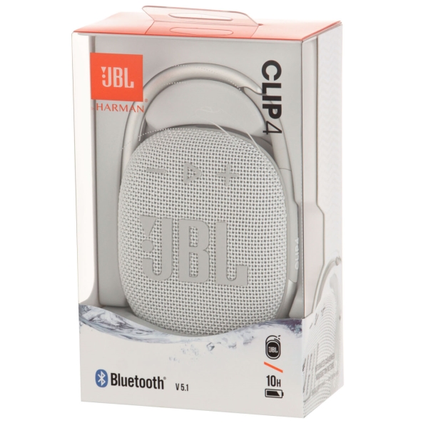 Купить Портативная акустика JBL CLIP 4 белый — Фото 2