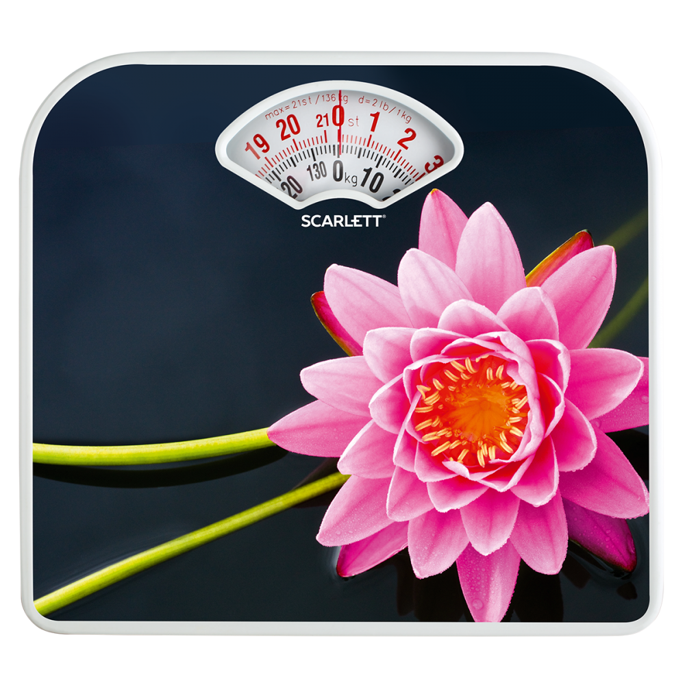 Напольные весы Scarlett SC-BS33M043 лотос																		 — описание, фото, цены в интернет-магазине PT Stores