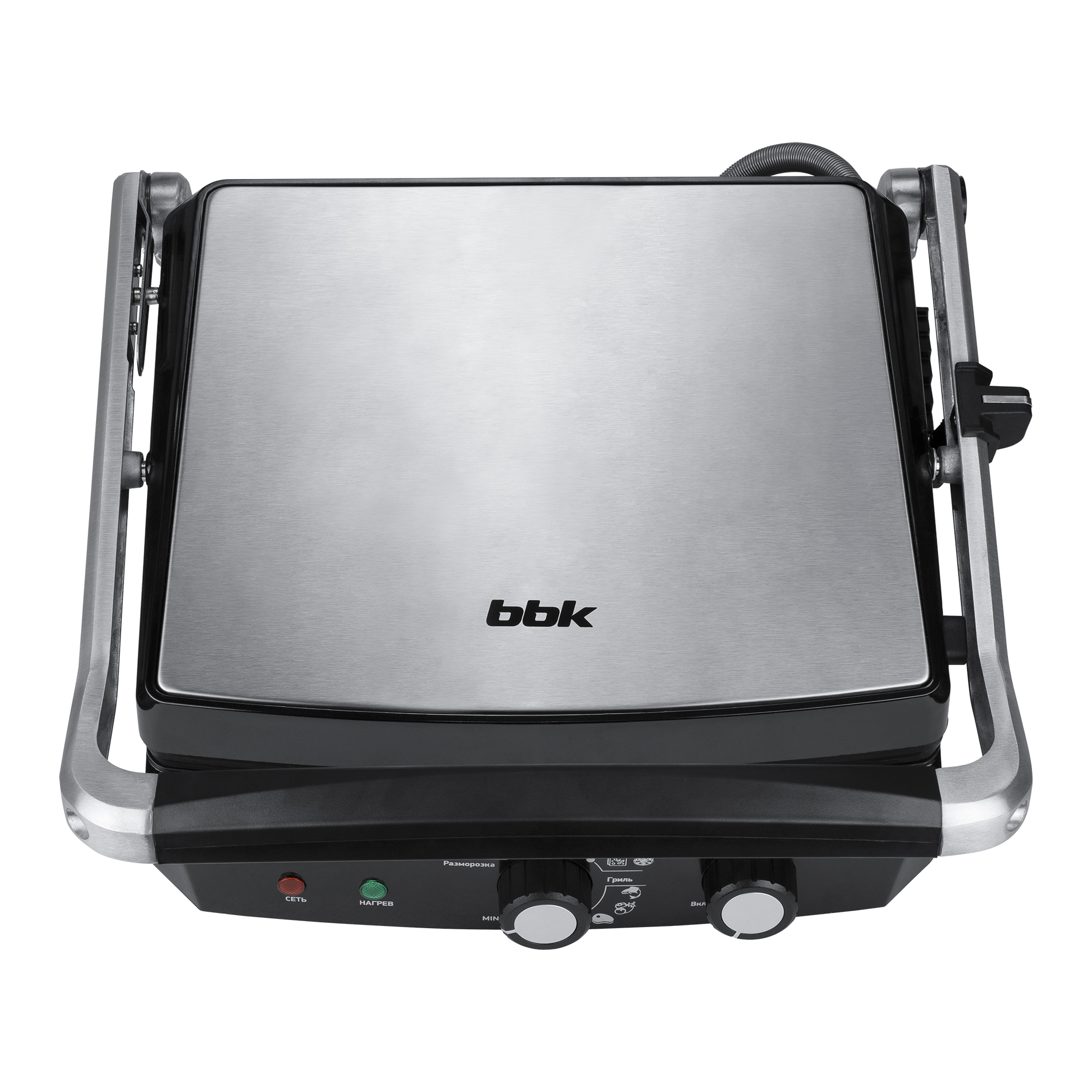 Электрический гриль BBK BEG2002 черный/металлик																		 — описание, фото, цены в интернет-магазине PT Stores