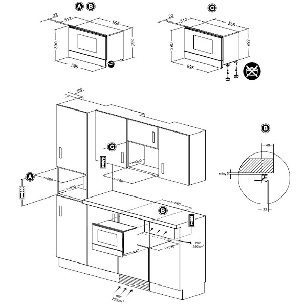 Купить Встраиваемая СВЧ печь TEKA ML 822 BIS L (40 584 300) — Фото 2