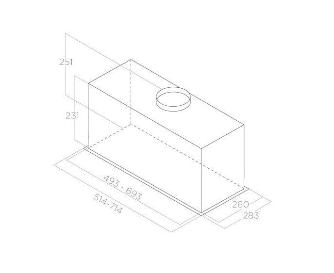 Купить Вытяжка встраиваемая ELICA FOLD GR/A/52 — Фото 2