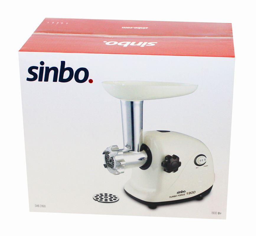 Купить Мясорубка Sinbo SHB 3163 1900Вт белый/черный — Фото 6