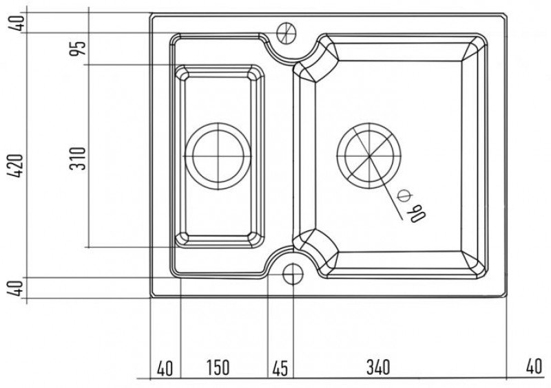 Купить Мойка KUPPERSBERG MODENA 1,5B SAND — Фото 3