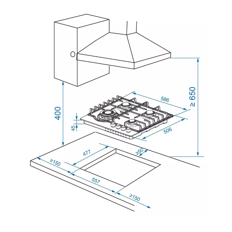 Купить Газовая варочная панель Haier HHX-G64RFVLB — Фото 5