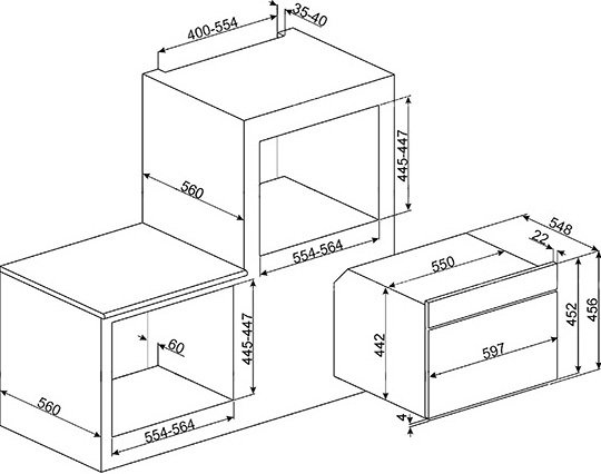 Купить Встраиваемая СВЧ печь SMEG SF4390MCX — Фото 2