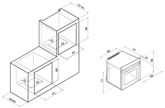 Купить Электрический духовой шкаф Fornelli FET 45 RISPETTO IX — Фото 2