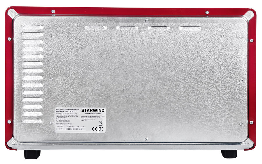 Купить Мини-печь Starwind SMO2025 бордовый — Фото 6
