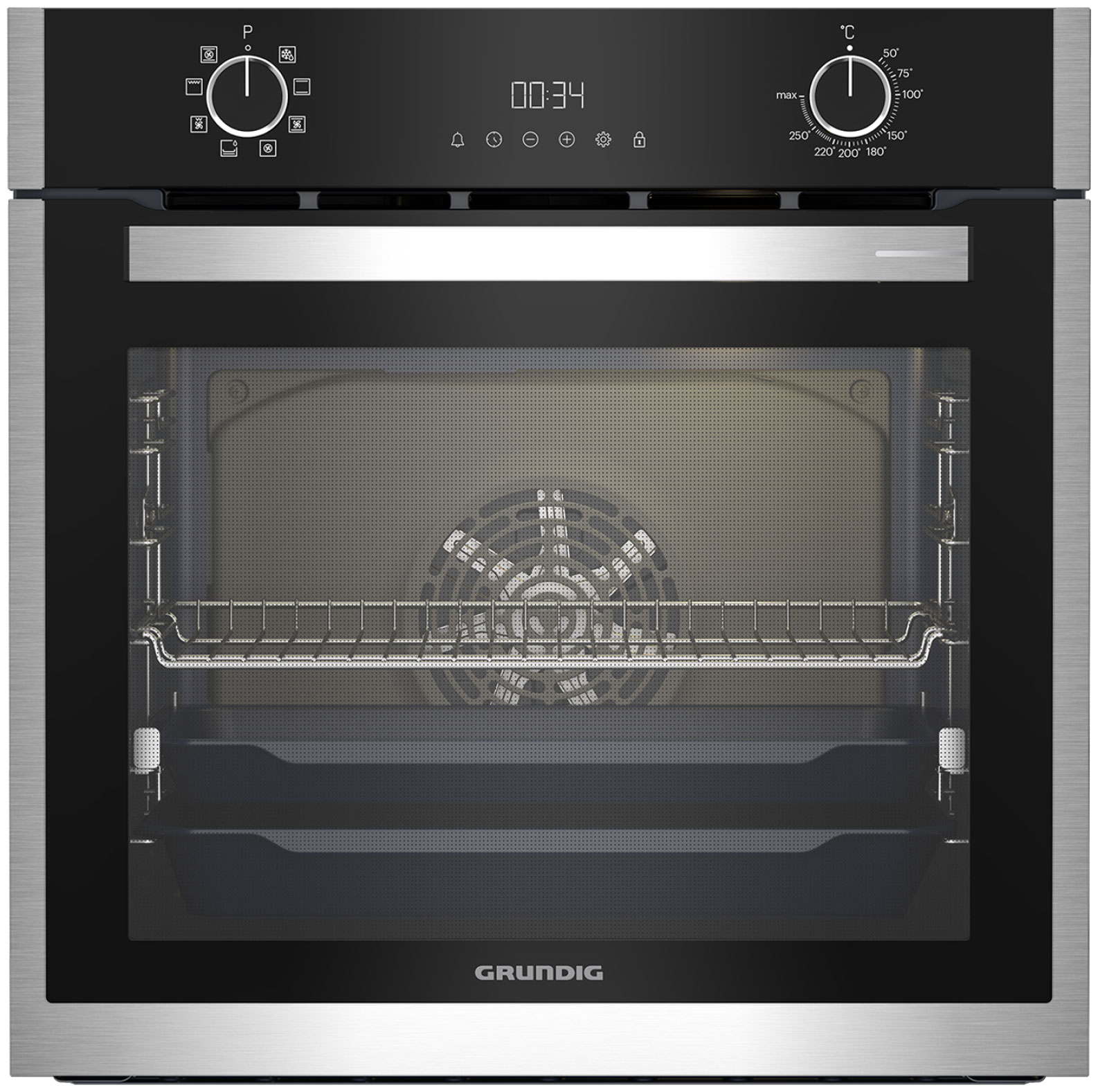 Электрический духовой шкаф GRUNDIG GEBM19300BC																		 — описание, фото, цены в интернет-магазине PT Stores