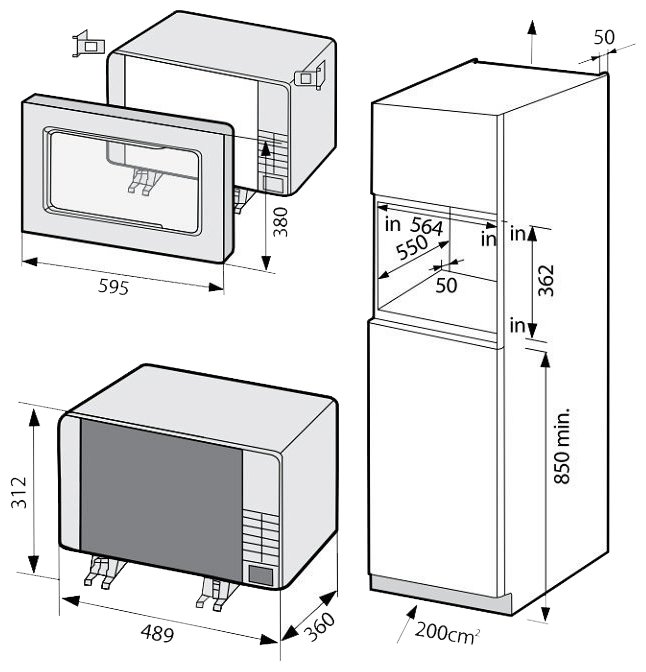 Купить Встраиваемая СВЧ печь SAMSUNG FG87SUT — Фото 5