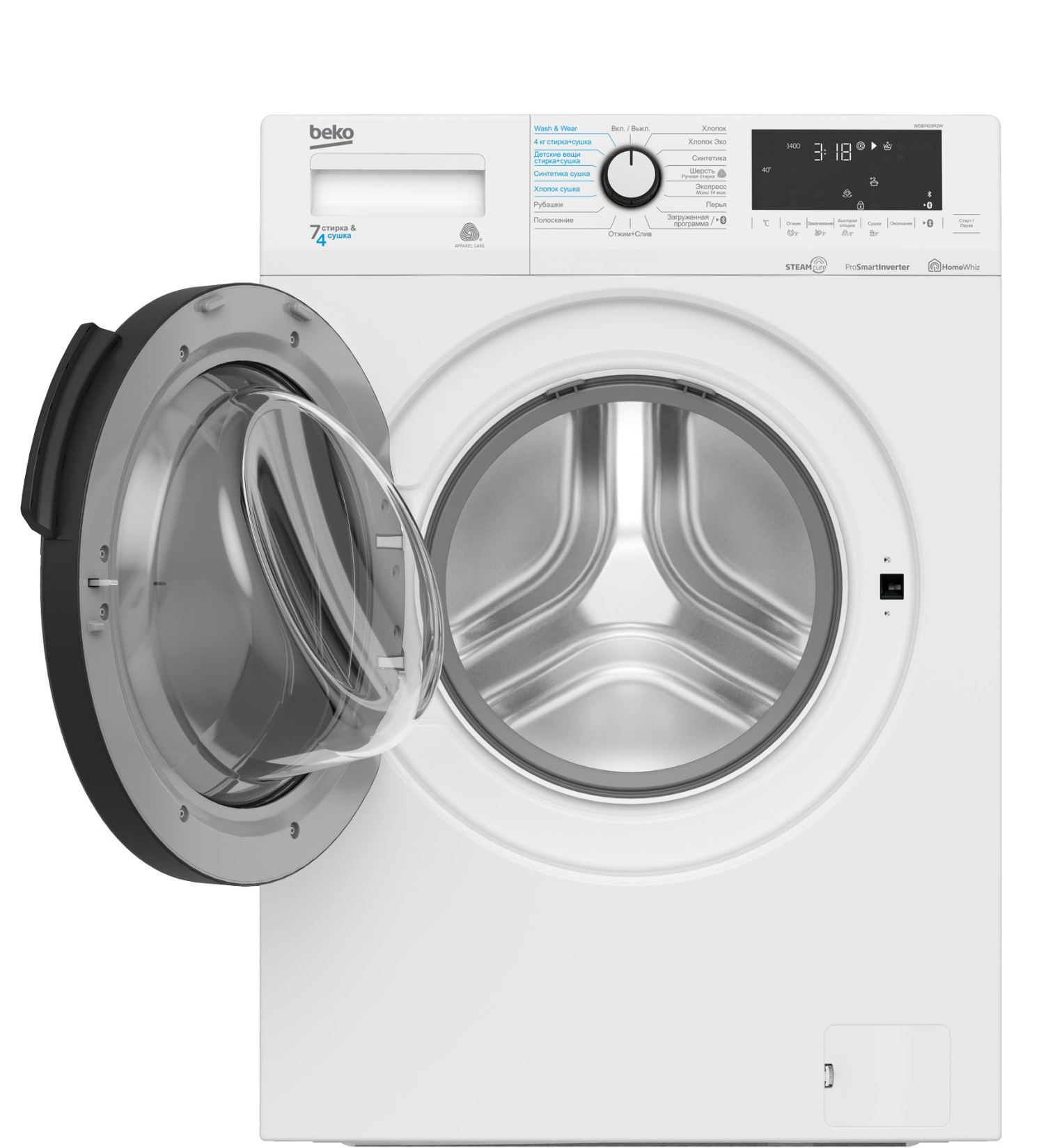 Купить Стиральная машина BEKO WDB7425R2W — Фото 3