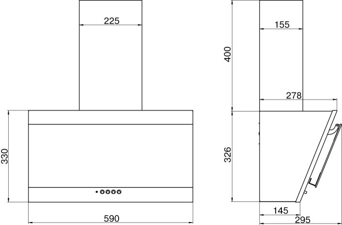 Купить Наклонная вытяжка ELIKOR Титан 60П-430-К3Д белый SM/белый SM — Фото 2