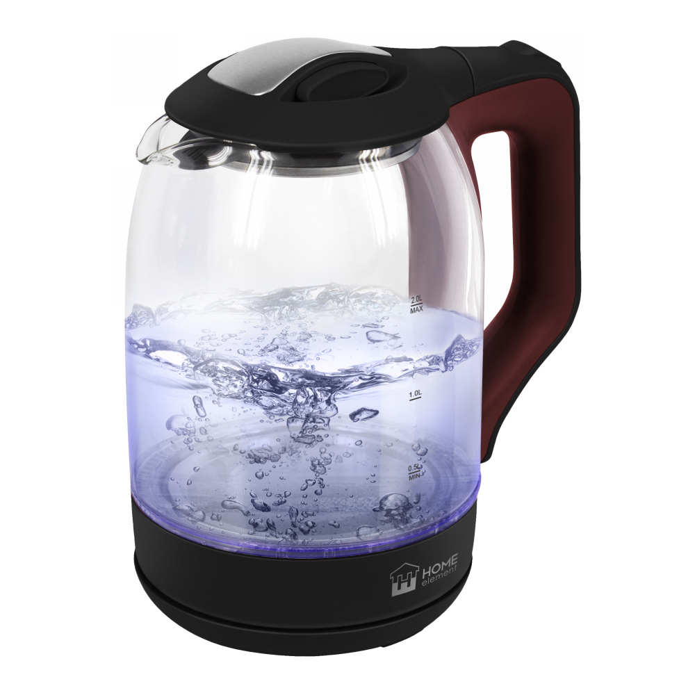 Чайник HOME-ELEMENT HE-KT190 бордовый гранат																		 — описание, фото, цены в интернет-магазине PT Stores