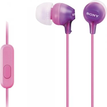 Наушники SONY MDR-EX15AP фиолетовые																		 — описание, фото, цены в интернет-магазине PT Stores