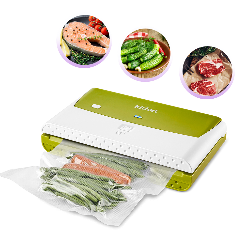 Купить Вакууматор Kitfort КТ-1512-2 белый/салатовый — Фото 5