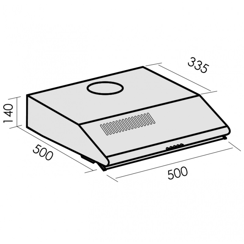Купить Плоская вытяжка MBS VELEZIA 150 WHITE — Фото 2
