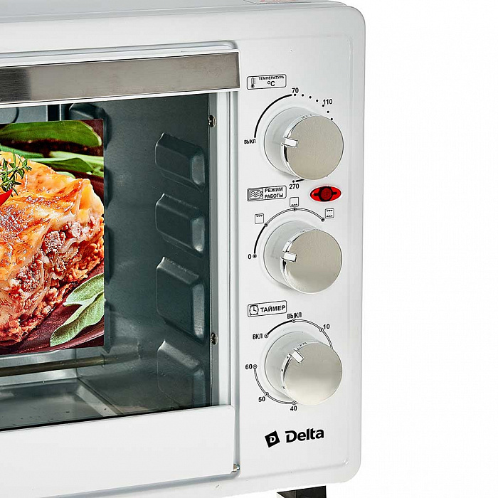 Купить Мини-печь DELTA D-001 белая — Фото 3