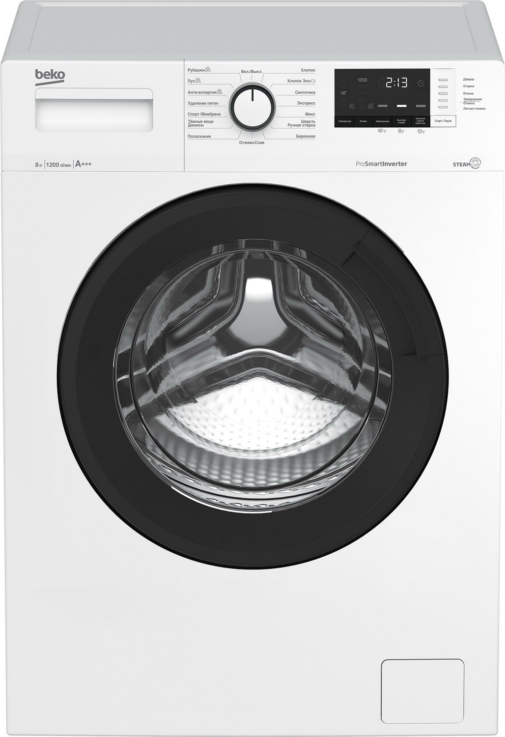 Стиральная машина BEKO WSRE8612XAWI																		 — описание, фото, цены в интернет-магазине PT Stores