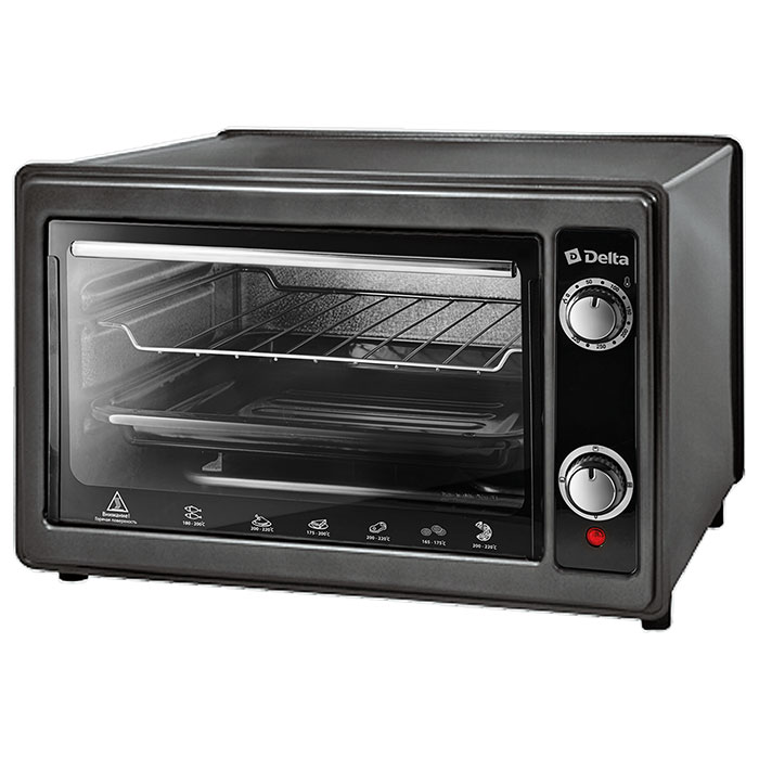 Мини-печь DELTA D-0122 чёрный																		 — описание, фото, цены в интернет-магазине PT Stores