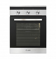 Встраиваемый электрический духовой шкаф LEX EDM 4570 IX стекло белое