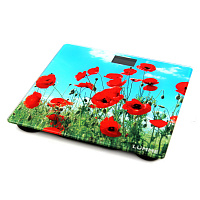 Напольные весы LUMME LU-1328 красные маки